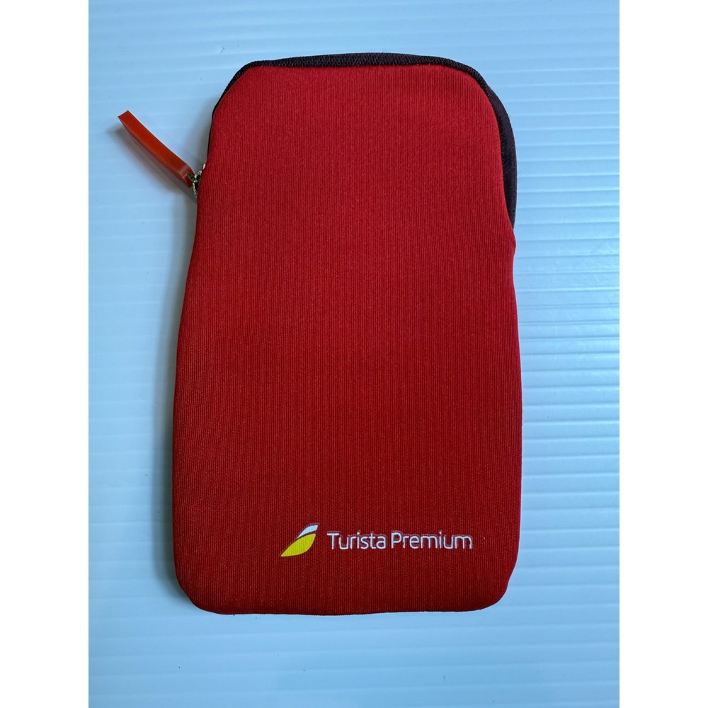 Iberia Turista Premium Red empty Neoprene Pouch Case Bag Small